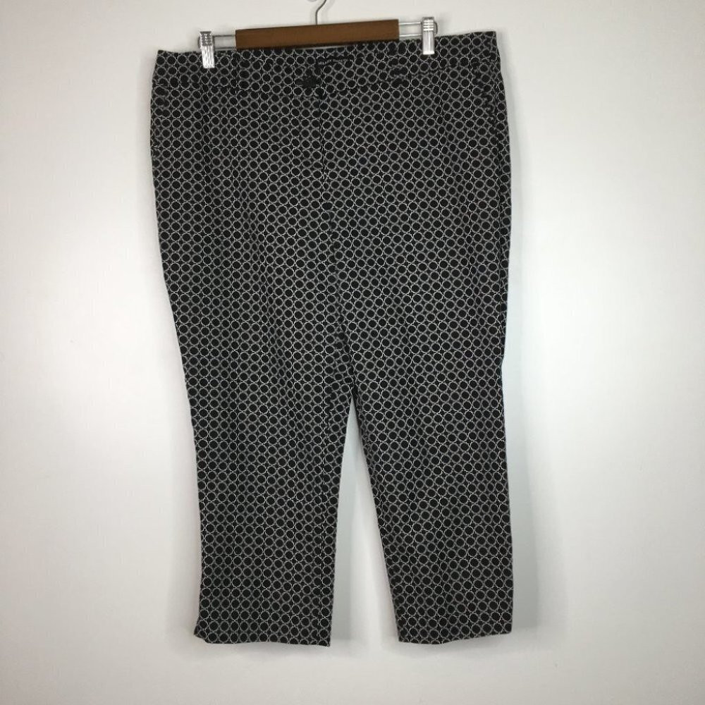 Hilary Radley geometric capri cropped pants
